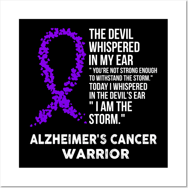 The Devil- Alzheimer's Awareness Support Ribbon Wall Art by HomerNewbergereq